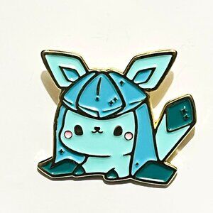 Pokemon Inspired Glaceon Cute Fan Made Enamel Pin Lapel Pin